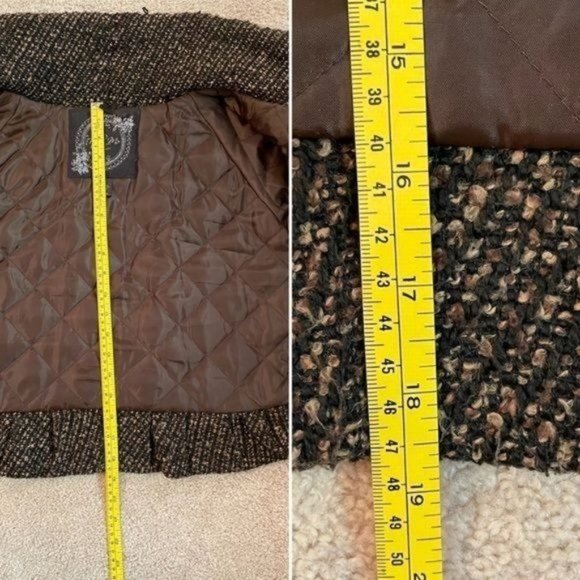 Nick and Mo Boutique Womens Size S Tweed Button-Up Shacket Jacket Sweater Lined - Picture 15 of 16